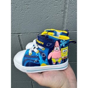 NWT SpongeBob SquarePants High Top Sneakers Size 6 Toddler